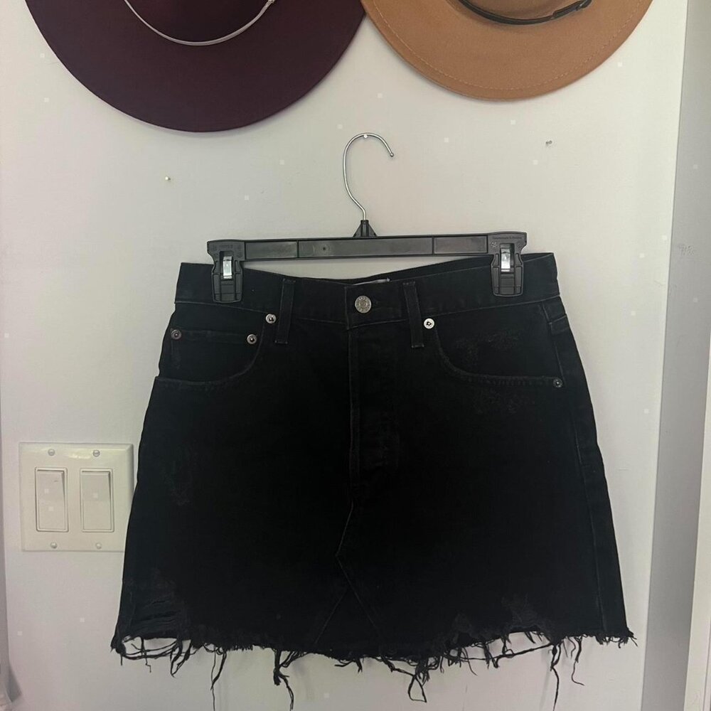 Aritzia Brand Denim Mini Skirt